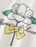 Bowknot Flower Printed Sweatshirt - CCMOM