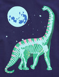 Boy Glowing Dinosaur 100% Cotton Tee - CCMOM