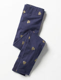 Bronzing Heart Printed Leggings - CCMOM