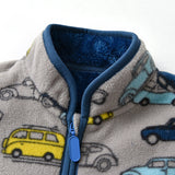 Car Printing Fleece Padded Coat