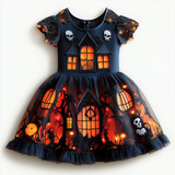 Lucky Sale-Halloween Haunted House Dress