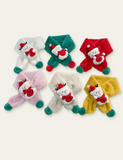 Christmas Elk Cute Fur Ball Scarf