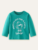Cactus Cartoon Printed Long-Sleeved T-shirt - CCMOM