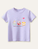 Cake Dessert Printed T-shirt - CCMOM