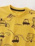 Car Floral Print Long Sleeve Sweatshirt - CCMOM