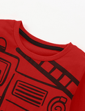 Car Printed Long-Sleeved T-shirt - CCMOM