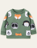 Cartoon Animal Printed Sweatshirt - CCMOM