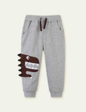 Cartoon Appliqu¨¦ Dinosaur Sweatpants