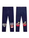 Cartoon Appliqu¨¦ Leggings - CCMOM