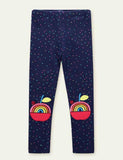 Cartoon Appliqu¨¦ Leggings - CCMOM