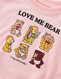 Cartoon Bear Printed Long-Sleeved T-shirt - CCMOM