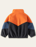 Cartoon Bighead Carp Appliqu¨¦ Polar Fleece Jacket - CCMOM