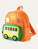 Cartoon Bus Schoolbag Backpack - CCMOM