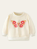 Cartoon Butterfly Printed Sweatshirt - CCMOM