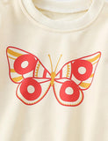 Cartoon Butterfly Printed Sweatshirt - CCMOM
