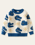 Cartoon Crocodile Long Sleeve Sweater - CCMOM