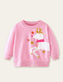 Cartoon Deer Printed Sweatshirt - CCMOM