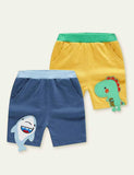 Cartoon Dinosaur Knitted Shorts - CCMOM