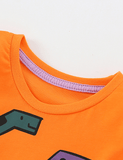 Cartoon Dinosaur Printed Long-Sleeved T-shirt - CCMOM