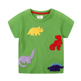 Cartoon Dinosaur Short Sleeve T-shirt - CCMOM