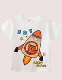 Cartoon Pattern T-shirt - CCMOM