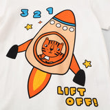 Cartoon Pattern T-shirt - CCMOM