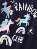 Cartoon Pegasus Printed Long-Sleeved T-shirt - CCMOM