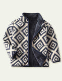 Cartoon Print Polar Fleece Jacket - CCMOM