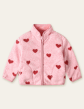 Cartoon Printed Fleece Jacket - CCMOM
