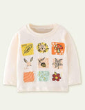 Cartoon Printed Long-Sleeved Bottoming Shirt - CCMOM