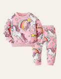 Cartoon Printed Two-Piece Set - CCMOM
