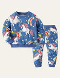 Cartoon Printed Two-Piece Set - CCMOM