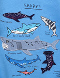 Cartoon Shark Appliqu¨¦ Sweatshirt - CCMOM