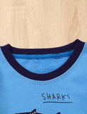 Cartoon Shark Appliqu¨¦ Sweatshirt - CCMOM