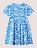 Ccmom Toddler Girl 3D Animal Appliqu¨¦ Short Sleeves Splice Dress - CCMOM