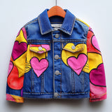 Lucky Sale-Love Pattern Kids' Overcoat