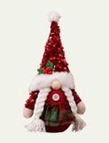 Christmas Red Paillette Rudolf Doll