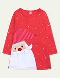 Christmas Sale- Santa Appliqu¨¦ Dress