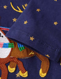 Christmas Santa Appliqu¨¦ Dress - CCMOM
