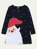 Christmas Santa Appliqu¨¦ Dress - CCMOM