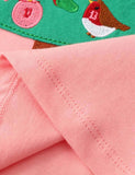 Christmas Tree Appliqu¨¦ Long Sleeve Dress - CCMOM