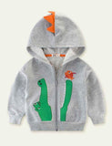 Crocodile Appliqu¨¦ Hoodie