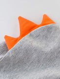 Crocodile Appliqu¨¦ Hoodie - CCMOM