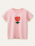 Cute Flowers Printed T-shirt - CCMOM