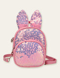 Cute Rabbit Sequined Flower Schoolbag Backpack - CCMOM