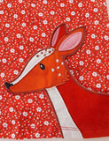 Deer Appliqu¨¦ Long-Sleeved Dress - CCMOM