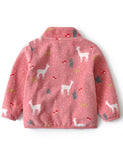 Deer Print Fleece Padded Jacket - CCMOM