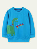 Dinosaur Appliqu¨¦ Sweater