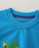 Dinosaur Appliqu¨¦ Sweater - CCMOM