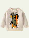 Dinosaur Brocade Sweater - CCMOM